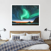 Aurora Borealis - Ölgemälde Leinwanddruck (Insitu (Schlafzimmer))