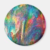 Aurora Borealis Original Abstrakt Artwork Sangria Magnet (Vorne)