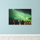 Aurora Borealis over Alberta Farm Leinwanddruck (Insitu (Holzboden))
