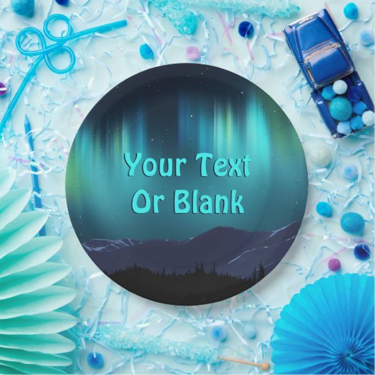 Aurora Borealis Pappteller (Party)