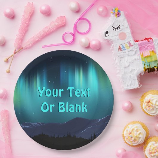 Aurora Borealis Pappteller (Party)