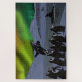 Aurora Borealis Penguins & Whales Puzzle (Vertikal)