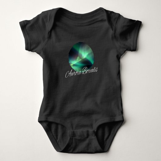 Aurora Borealis Polar Lights Baby Strampler (Vorderseite)
