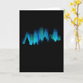 Aurora Borealis Polar Lights Karte (Gelbe Blume)