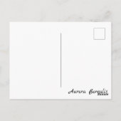 Aurora Borealis, Polarkreis Postkarte (Rückseite)