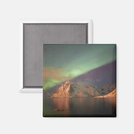 Aurora Borealis, Polarlichter Magnet (Vorderseite/Rückseite)