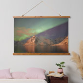 Aurora Borealis, Polarlichter Wandteppich Mit Holzrahmen (Schlafzimmer)