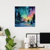 Aurora Borealis Poster (Heimbüro)