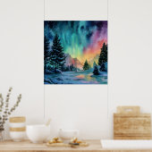 Aurora Borealis Poster (Küche)