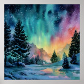 Aurora Borealis Poster (Vorne)