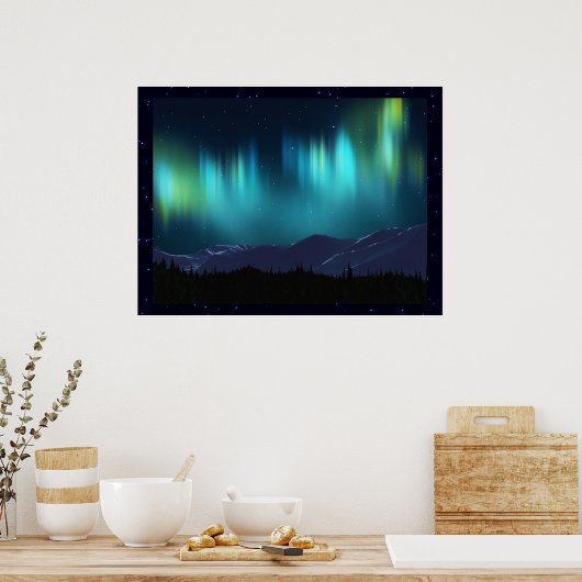 Aurora Borealis Poster (Küche)