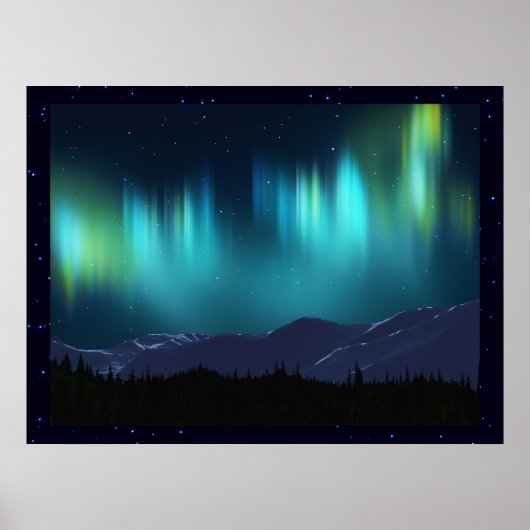 Aurora Borealis Poster (Vorne)