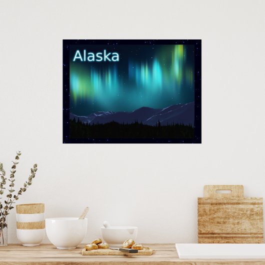 Aurora Borealis Poster (Küche)