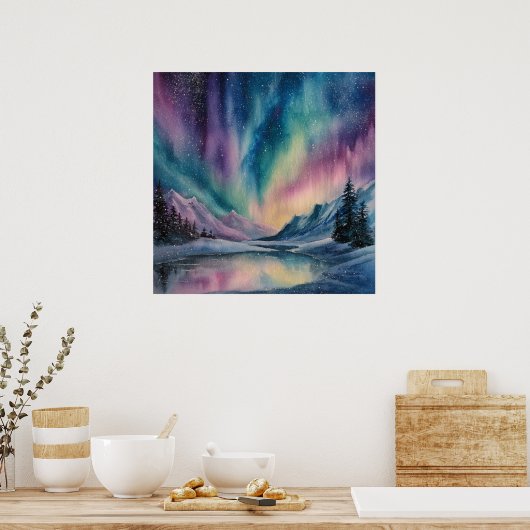 Aurora Borealis Poster (Küche)