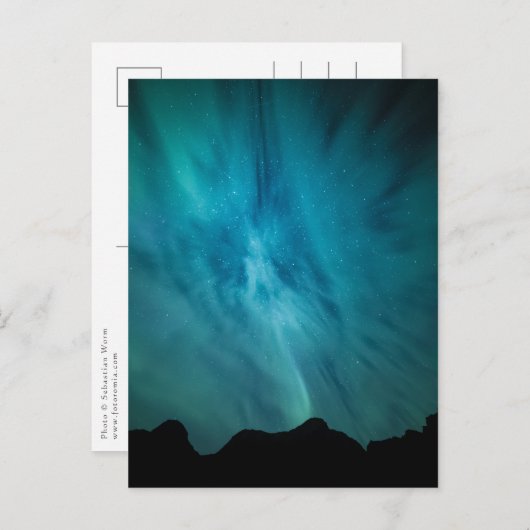 Aurora Borealis Postkarte (Vorne/Hinten)