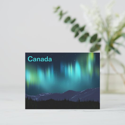 Aurora Borealis Postkarte (Stehend Vorderseite)