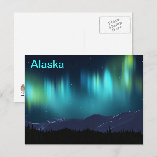 Aurora Borealis Postkarte (Vorne/Hinten)
