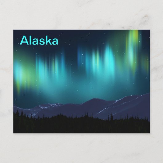 Aurora Borealis Postkarte (Vorderseite)