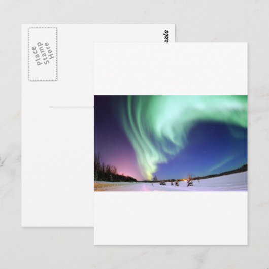 Aurora Borealis Postkarte (Vorne/Hinten)
