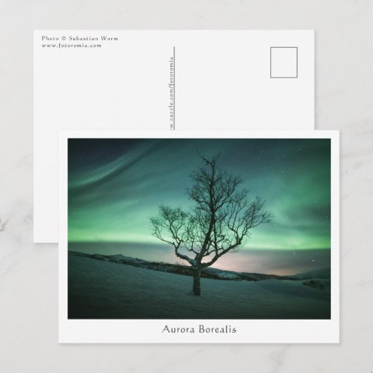 Aurora Borealis Postkarte (Vorne/Hinten)