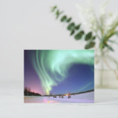 Aurora Borealis Postkarte (Stehend Vorderseite)