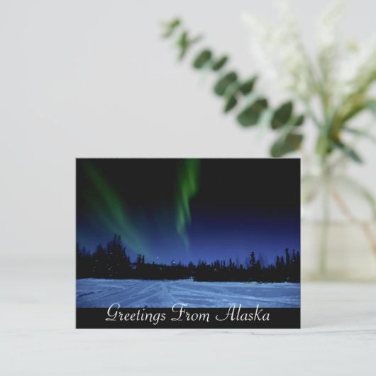 Aurora Borealis Postkarte (Stehend Vorderseite)