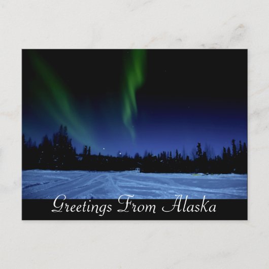 Aurora Borealis Postkarte (Vorderseite)