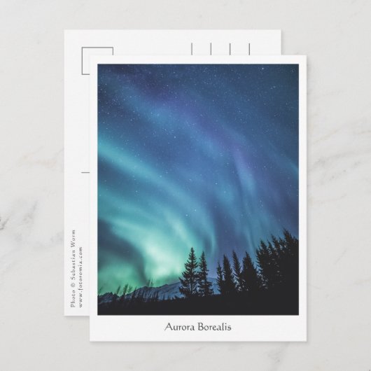 Aurora Borealis Postkarte (Vorne/Hinten)