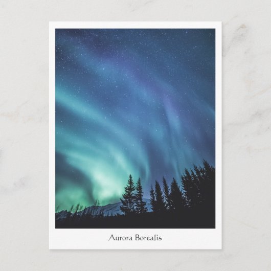 Aurora Borealis Postkarte (Vorderseite)