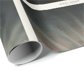 Aurora Borealis Print, Trouvelot, 1881, Wiederherg Geschenkpapier (Rolleneckpunkt)