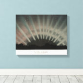 Aurora Borealis Print, Trouvelot, 1881, Wiederherg Leinwanddruck (Insitu (Holzboden))