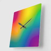 Aurora borealis quadratische wanduhr (Winkel)