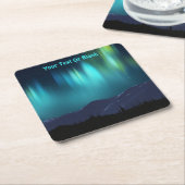 Aurora Borealis Rechteckiger Pappuntersetzer (angewinkelt)