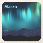 Aurora Borealis Rechteckiger Pappuntersetzer (Vorderseite)
