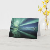 Aurora Borealis Reflection Karte (Gelbe Blume)