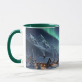 Aurora-Borealis-Schneedorfkombination Tasse (Links)