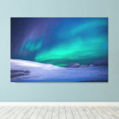 Aurora Borealis schöne Landschaft Leinwanddruck (Insitu (Holzboden))