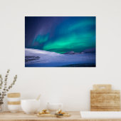 Aurora Borealis schöne Landschaft Poster (Küche)