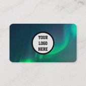 Aurora Borealis Social Media - QR-Kodex Visitenkarte (Rückseite)