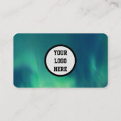 Aurora Borealis Social Media - QR-Kodex Visitenkarte (Rückseite)