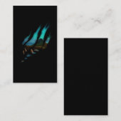 Aurora Borealis Torn Alaska Night Visitenkarte (Vorne/Hinten)