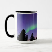 Aurora Borealis & Trees | Manitoba, Kanada Tasse (Links)