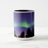 Aurora Borealis & Trees | Manitoba, Kanada Tasse (Zentrum)