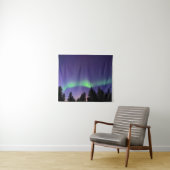 Aurora Borealis & Trees | Manitoba, Kanada Wandteppich (Beispiel (Horizontal))