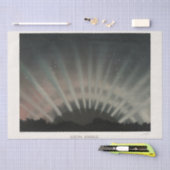 Aurora Borealis Trouvelot 1881, restauriert Decoup Seidenpapier (Handwerk)