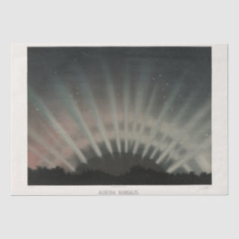 Aurora Borealis Trouvelot 1881, restauriert Decoup Seidenpapier