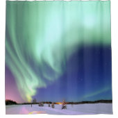 Aurora Borealis über Alaska Duschvorhang (Vorderseite)