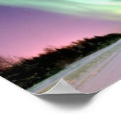 Aurora Borealis über Alaska Poster (Ecke)