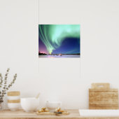 Aurora Borealis über Alaska Poster (Küche)