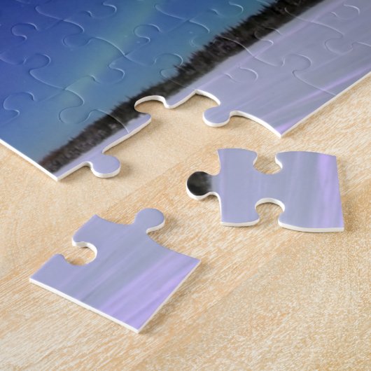Aurora Borealis über Alaska Puzzle (Seite)